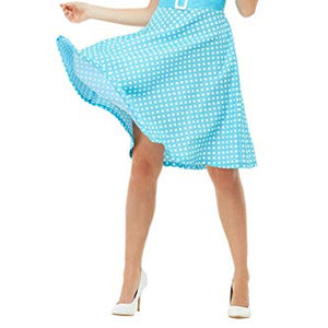 Smiffys 47785L 50s Pin Up Costume, Women, Blue, L - UK Size 16-18