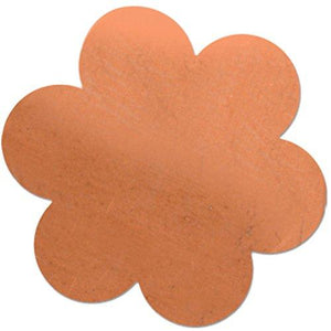 Sizzix 661772 4 Piece 1" Flower Copper Metal Blanks