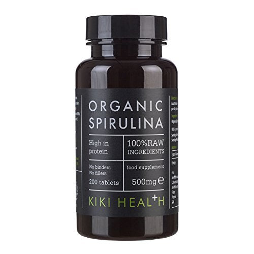 KIKI Health Organic Spirulina Tablets, 200 Tablets