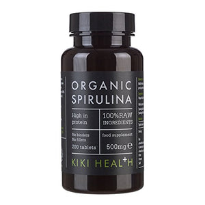 KIKI Health Organic Spirulina Tablets, 200 Tablets