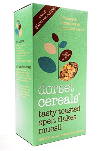 Dorset Cereals Range (Tasty Toasted Spelt Flakes Muesli 2 x 690g)