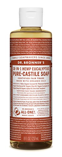DR BRONNERS Organic Eucalyptus Castile Liquid Soap 237ml (PACK OF 1)