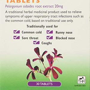 Schwabe Kaloba Pelargonium Cough and Cold Relief Tablets, 30 g