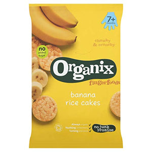 Organix Finger Foods Organic Banana Rice Cakes, 50g