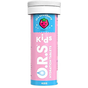 O.R.S Kids Hydration Electrolyte Tablets Strawberry Tube of 12