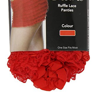 Smiffys Panties with Ruffle Lace - Red