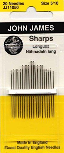 Sharps Hand Needles-Size 5/10 20/Pkg