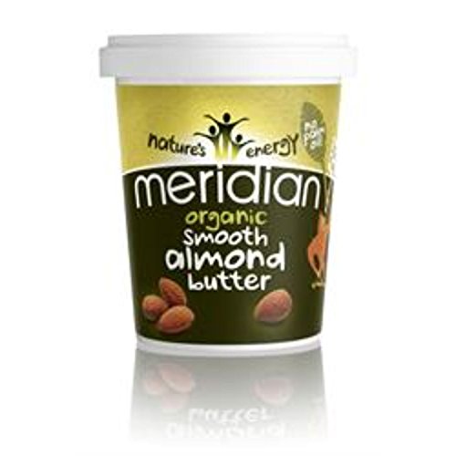 MERIDIAN FOODS - No GM Soya Organic Smooth Almond Butter 100% Nuts 454g (PACK OF 1)