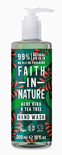 Faith In Nature Aloe Vera/Tea Tree Handwash 300ml x 6 (Pack of 6)