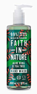 Faith In Nature Aloe Vera/Tea Tree Handwash 300ml x 6 (Pack of 6)