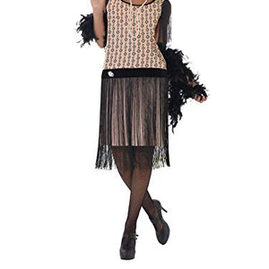 Smiffy's 1920's Coco Flapper Costume Dress Cigarette Holder/ Necklace and Headpiece (Small)