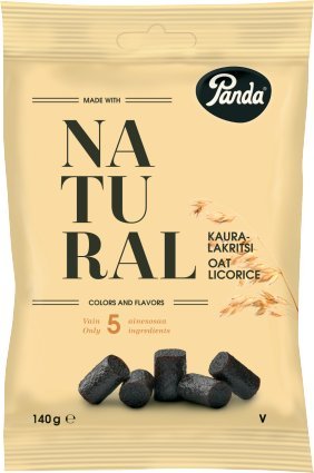 Panda Natural Oat Liquorice 140g