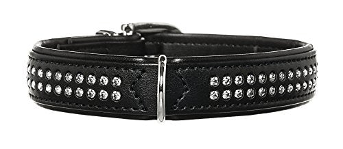 Collar Modern Art Deluxe 45 Nickel Artificial Leather Black/Black | Hunter