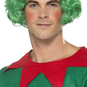Smiffys 42934 Elf Wig, Green, One Size