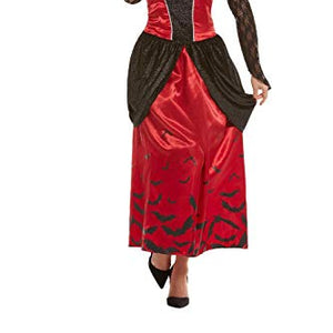 Smiffys 51051L Gothic Vampiress Costume, Women, Black, L - UK Size 16-18