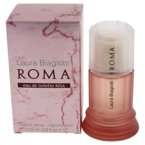 Laura Biagiotti Roma Rosa Eau de Toilette Spray For Her, 25 ml
