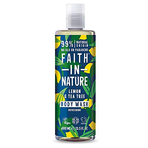 Faith in Nature Lemon and Tea Tree Shower Gel/Foam Bath, 400 ml