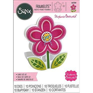 Sizzix SIZ662260 Fold It Flower Sbarnard Framelits Die Card