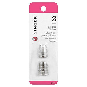 Singer Slip Stop Thimbles, 2 Sizes, Small and Medium