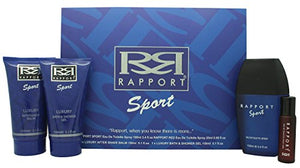Eden Classics Eau de Toilette Spray Gift Set for Him, 100 ml, Rapport Sport, 4-Piece