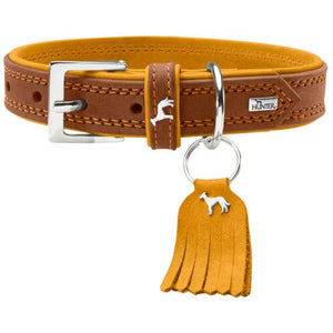 Collar Lucca, 60 Cow Nappa Leather, Brown/Mustard | Hunter