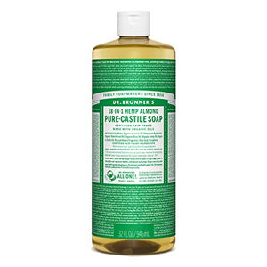 Dr Bronner's  Organic Almond Castile Liquid Soap, 946 ml
