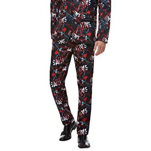 Smiffys 50922XL Officially Licensed Saw Stand Out Suit, Men, Black, XL - Size 46"-48"