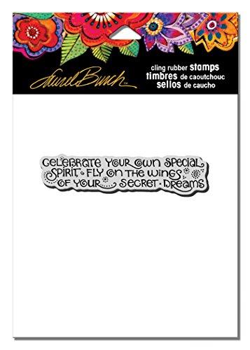 STAMPENDOUS LBCG001 Laurel Burch Cling Stamp, Celebrate Dreams