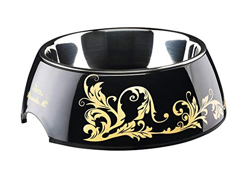 Melamine Bowl Ricarda M. 160 Ml Black/Gold  Pack Of 2 | Hunter