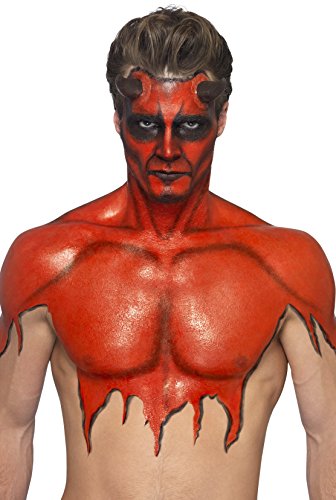Smiffys 56 ml 2 oz Liquid Latex Pot and Sponge Make Up Kit, Red