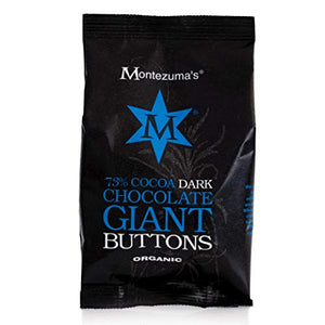 Montezumas Chocolate Organic Giant Buttons Bags (Dark Buttons) (4 x 180g)