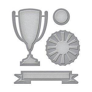 Spellbinders D-Lites Trophy Etched Dies, Brown