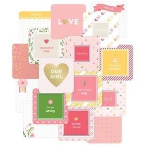 Project Life 4"X4" Cards 12/Pkg-Baby Girl Edition