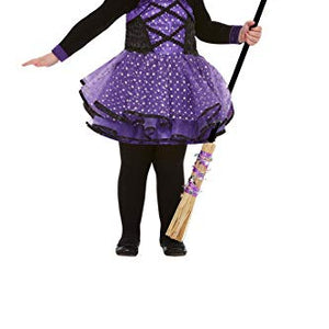 Smiffys 61127T1 Toddler Pretty Star Witch Costume, Girls, Purple, Age 1-2 Years