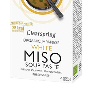 Clearspring Organic Instant White Miso Soup Paste with Sea Vegetable, 60g