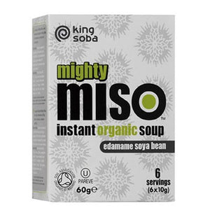 King Soba Org Miso Soup Edamame Beans 60g (Pack of 2)