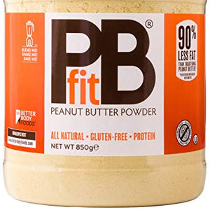 PBfit Peanut Butter Powder, 850 g, All-Natural Peanut Butter Powder from Real Roasted Pressed Peanuts, High in Protein, Natural Ingredients