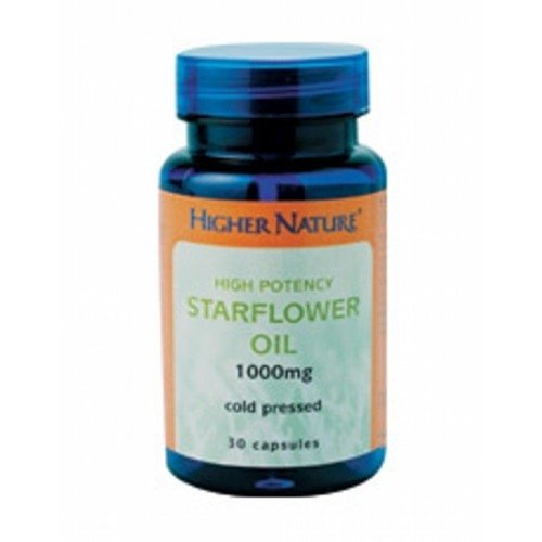 Higher Nature Starflower Oil 1000mg 30 capsule X 2 (Pack of 2)