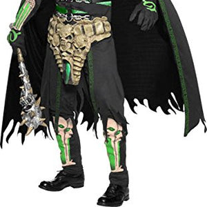 Smiffys Men's Soul Reaper Costume, Top, Cape, Hood, Gloves, Leg Cuffs & Belt, Size: M, Color: Black, 31884