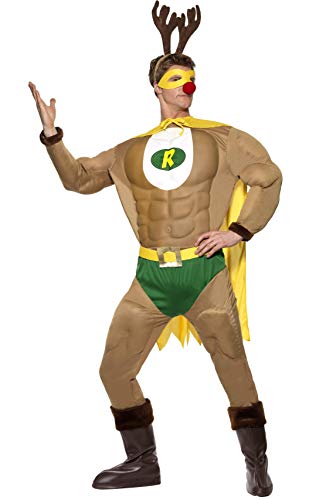 Smiffys Super Reindeer Costume & Antlers