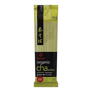Hakubaku Organic Cha Soba (Authentic Japanese Green Tea Noodles) 200g