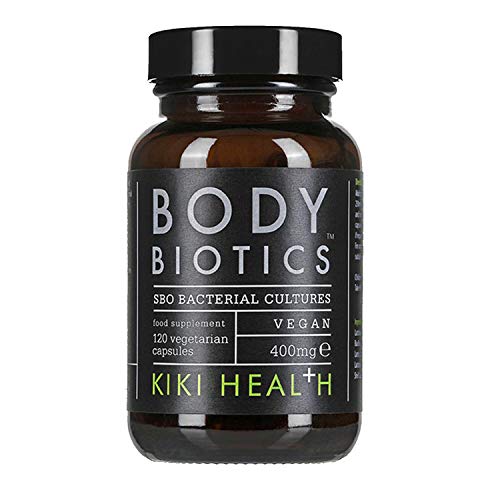 KIKI Health Body Biotics Soil Based Organisms Supplement, SBO Bacterial Cultures, 120 Vegan Capsules