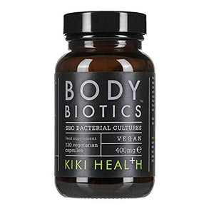 KIKI Health Body Biotics Soil Based Organisms Supplement, SBO Bacterial Cultures, 120 Vegan Capsules
