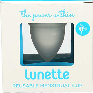 Lunette Reusable Menstrual Cup for Light Flow, Clear, Model 1