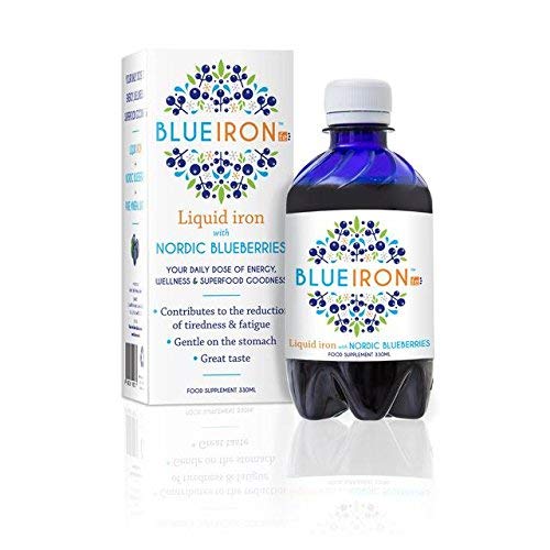 Blueiron Liquid Iron with Nordic Blueberries 330ml (Pack of 2)