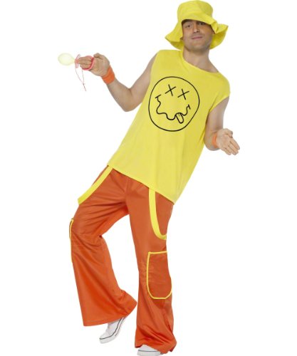 Smiffy's Raver - Adult Fancy Dress Costume - Medium