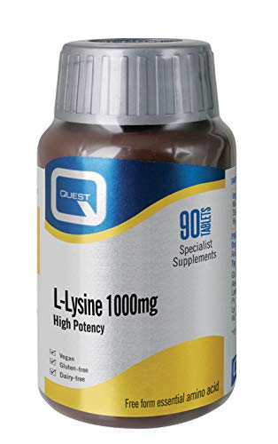 Quest L-Lysine 1000mg 90 Tablets (Pack of 3)