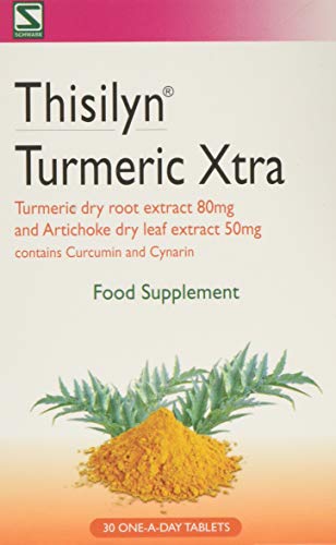 Schwabe Phrama Turmeric Xtra Turmeric Dry Root Extract 80mg and Artichoke Dry Leaf Extract 50mg- Pack of 30 One-A-Day tablets