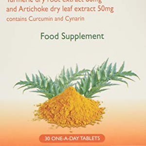Schwabe Phrama Turmeric Xtra Turmeric Dry Root Extract 80mg and Artichoke Dry Leaf Extract 50mg- Pack of 30 One-A-Day tablets