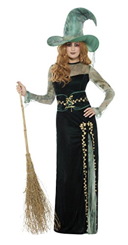 Smiffys 45111L Deluxe Emerald Witch Costume (Large)